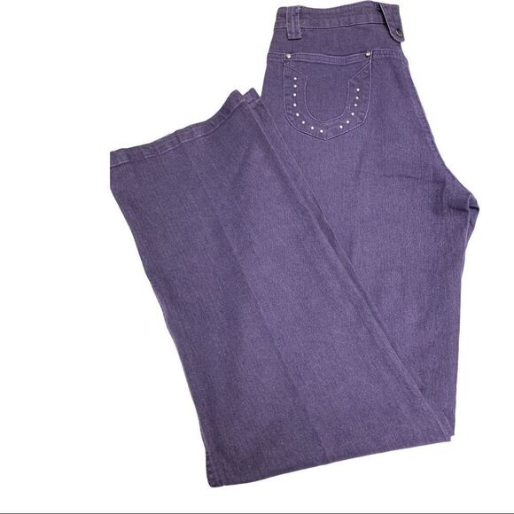 simply Lavish Purple Jean Pants - Picture 11 of 11